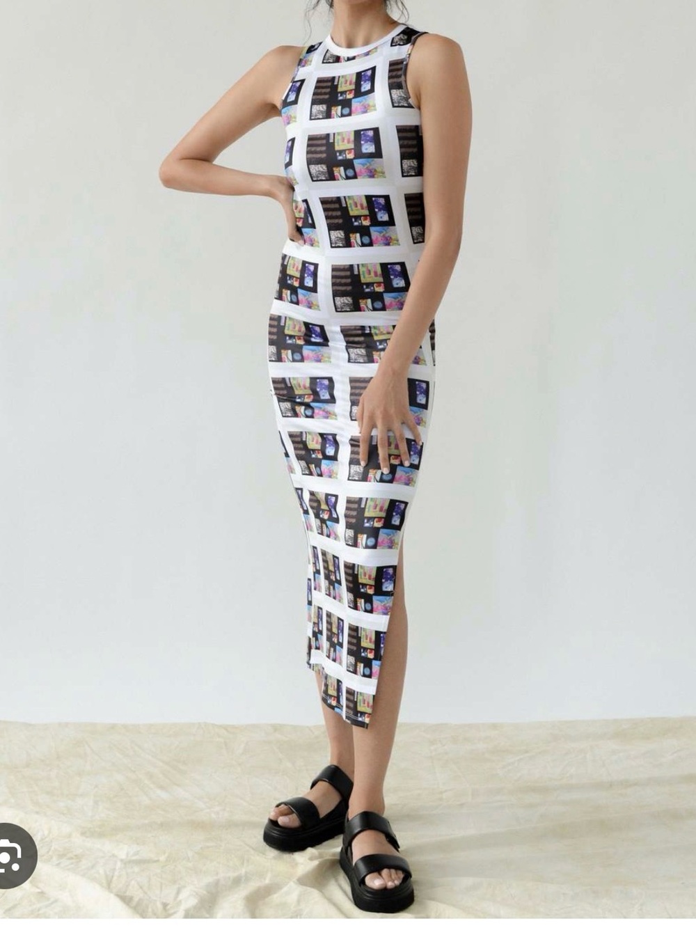 RATIONALLE Copa Maxi Dress in Moments Tile Print